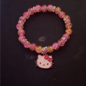 Hello Kitty Pink and Yellow Charm Bracelet